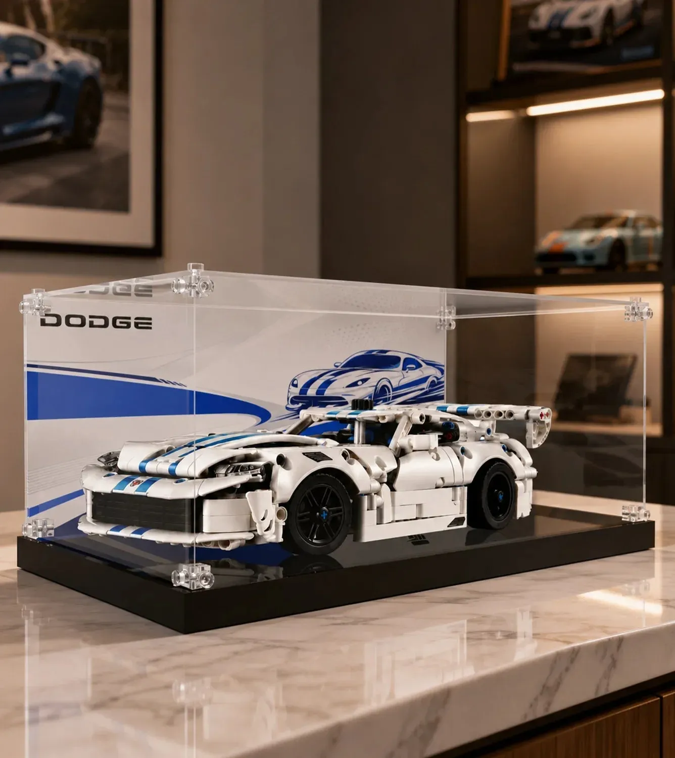 Gablota ekspozycyjna do LEGO Technic™ Dodge Viper GTS-R Sports Car 42234 — 6