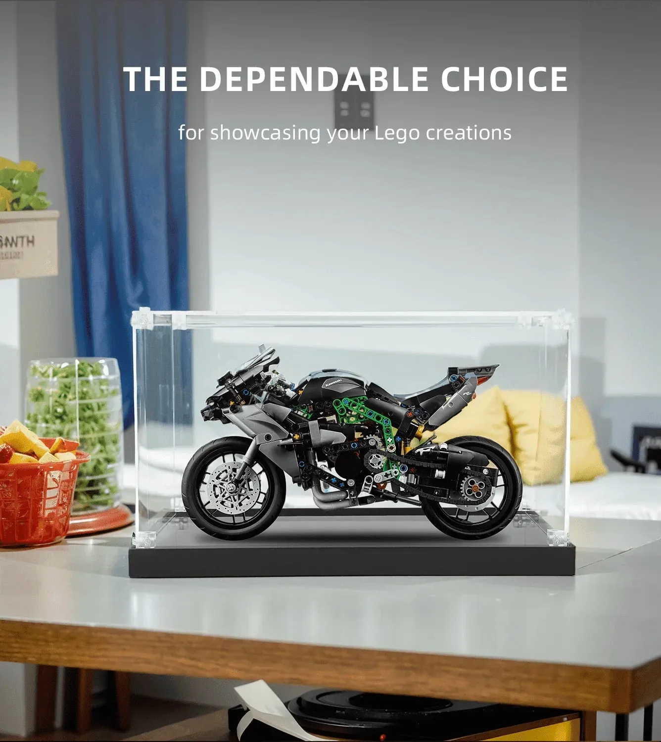 Vitrine für LEGO Kawasaki Ninja H2R Motorcycle 42170 — 2