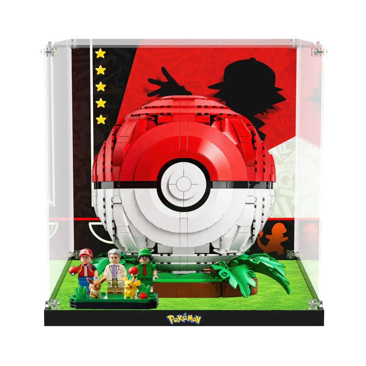 Akrilinė eksponavimo dėžė LEGO Pokémon Iconic Trainer Moments Poké Ball 72154