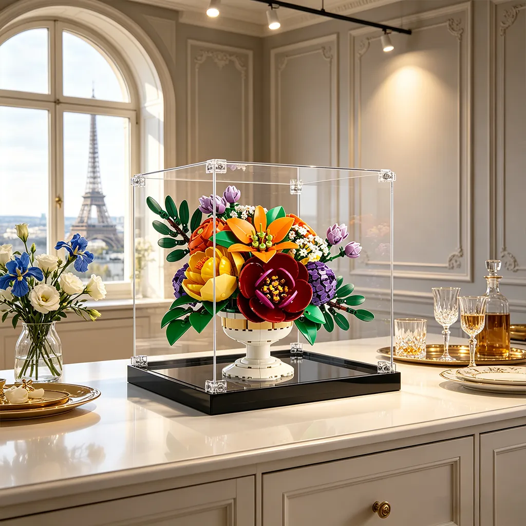 Amžino grožio išsaugojimas: išsamus LEGO® Botanicals Flower Arrangement (10345) statymo ir eksponavimo gidas