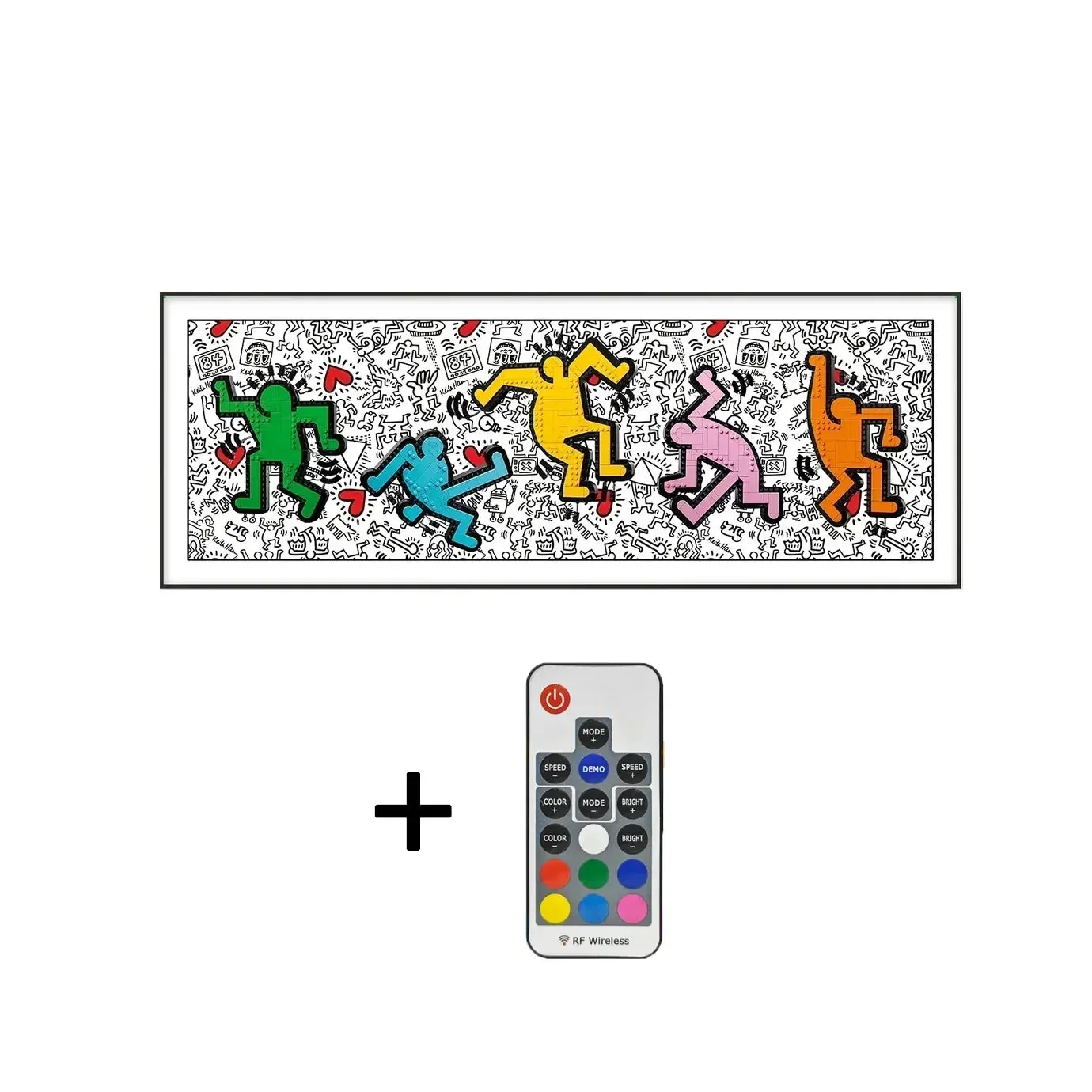 Wall display frame for LEGO Art Keith Haring – Dancing Figures 31216 — 8