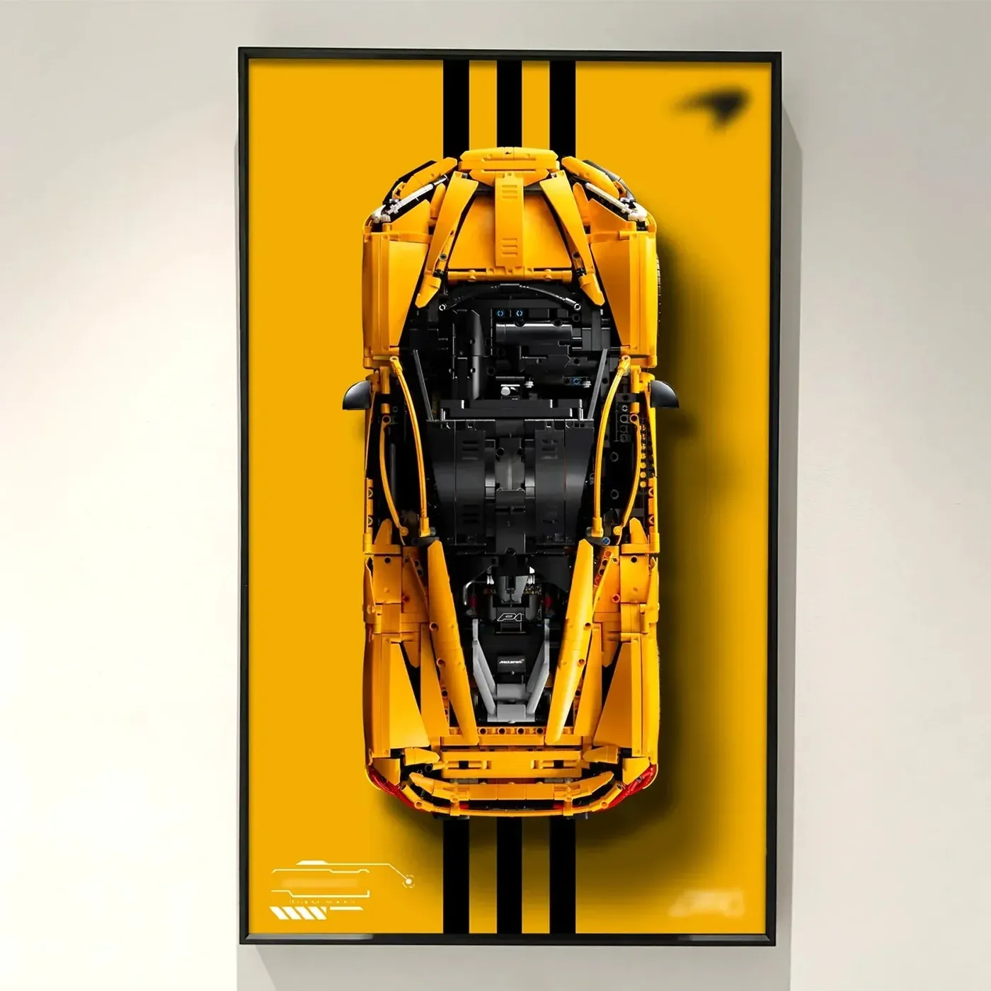 [Seria 3-ICONS] Ramka ekspozycyjna na ścianę do superaut LEGO Technic — 18