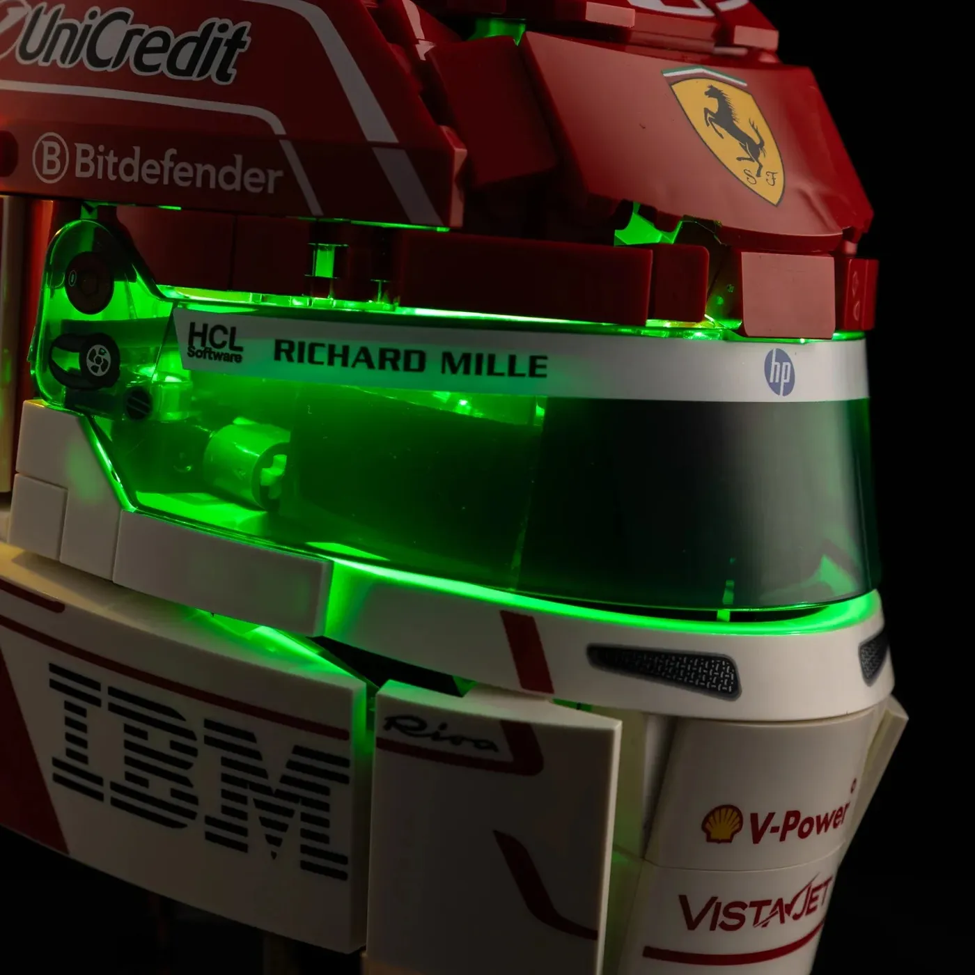 Zestaw oświetlenia Premium kompatybilny z LEGO® Editions Scuderia Ferrari HP Charles Leclerc Helmet 43014 — 19