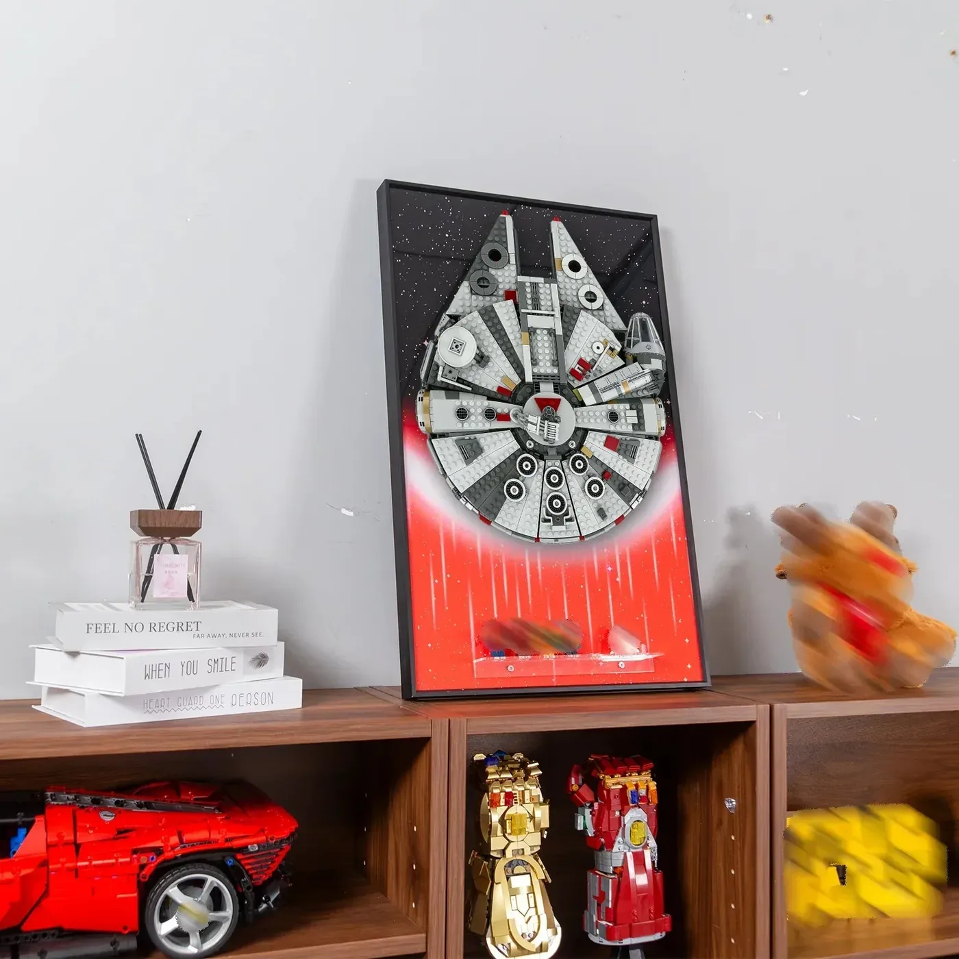 RAMKA EKSPOZYCYJNA na ścianę Premium kompatybilna z LEGO® Star Wars™ Millennium Falcon™ 75257 — 11