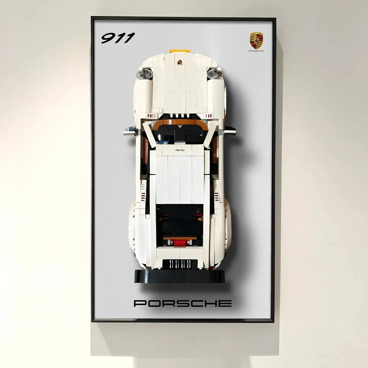 Display Wall Mount for Lego Creator Porsche 911 10295(50cm x 30cm) — 2