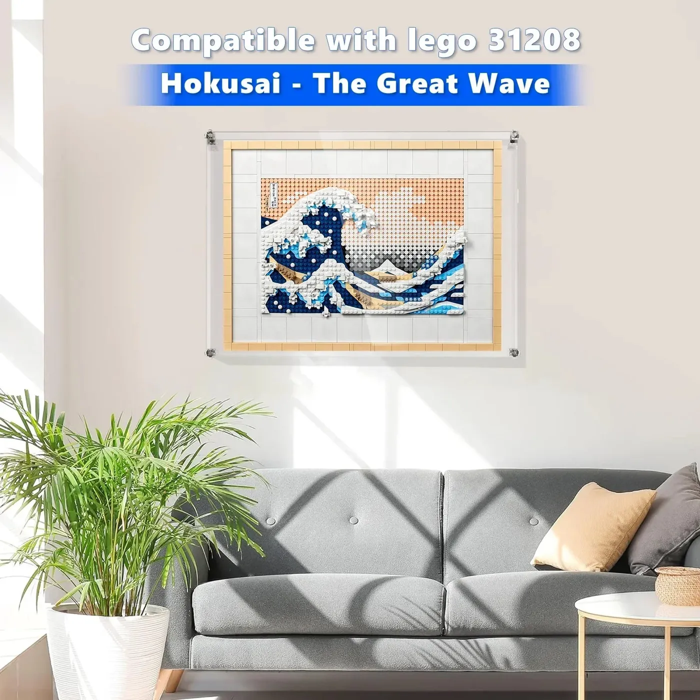 Premium-Wandvitrine für LEGO® Art Hokusai – The Great Wave 31208 — 4