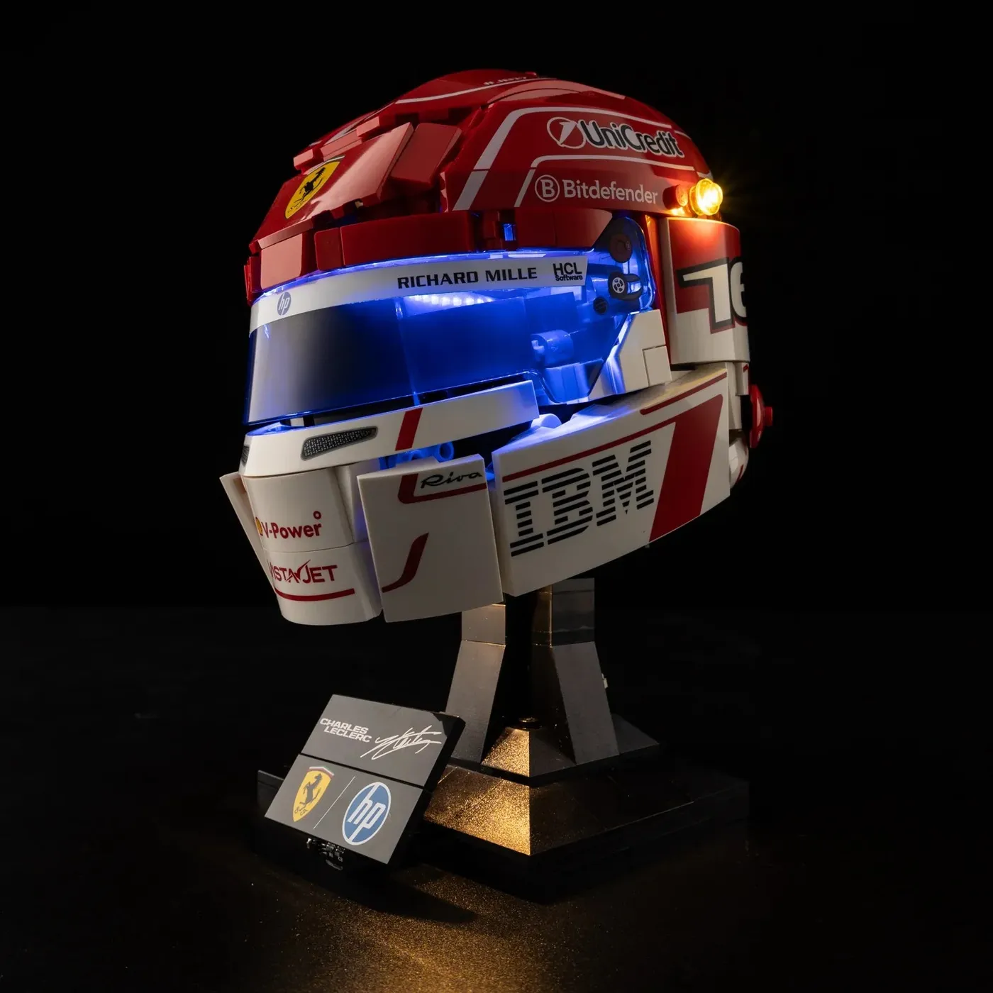 Zestaw oświetlenia Premium kompatybilny z LEGO® Editions Scuderia Ferrari HP Charles Leclerc Helmet 43014 — 14