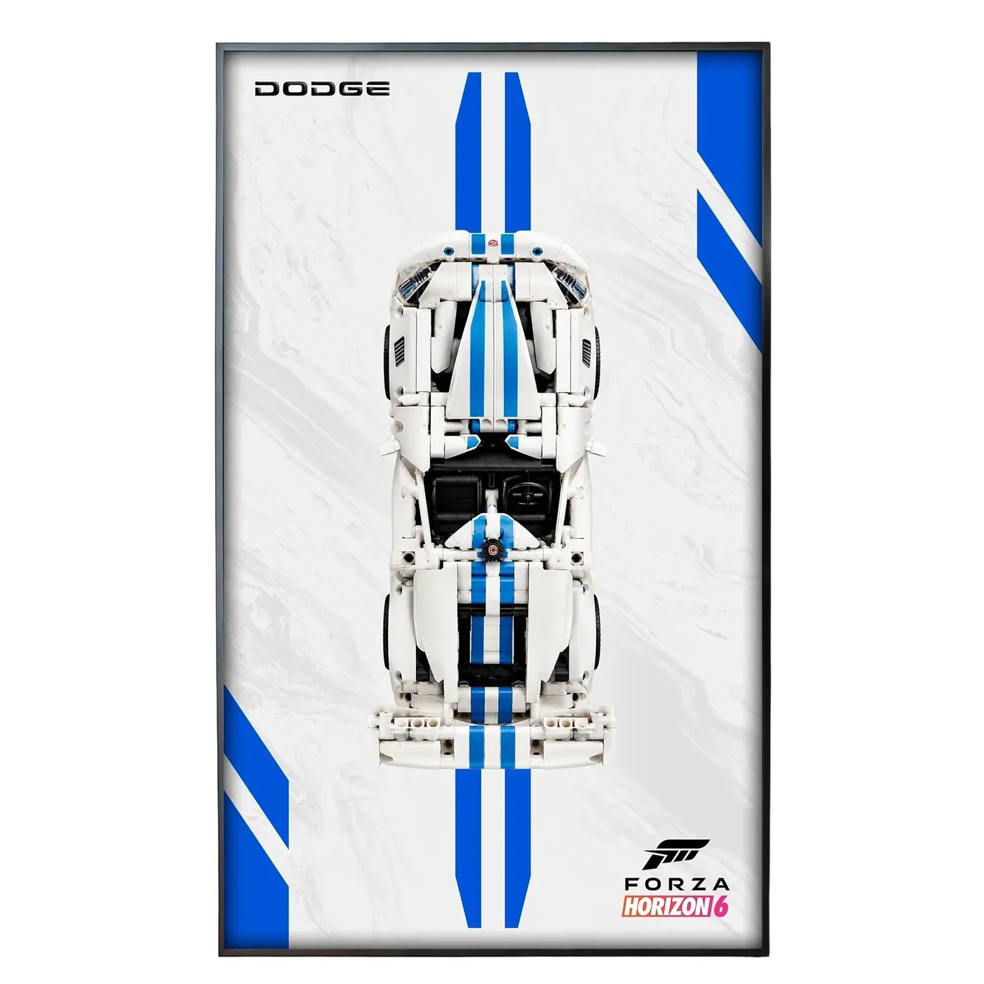 Sieninis eksponavimo rėmas LEGO Technic™ Dodge Viper GTS-R Sports Car 42234