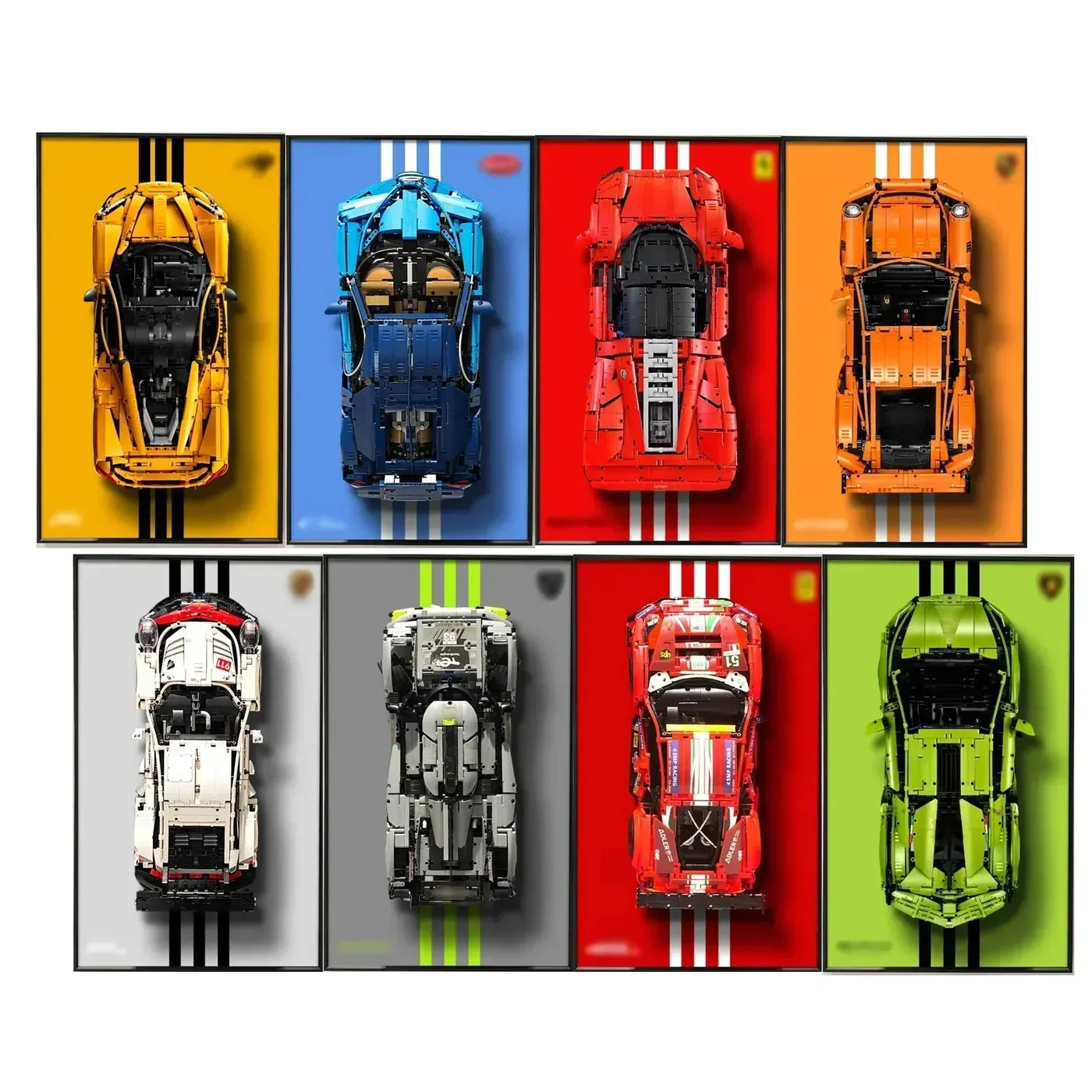 [Seria Line] Ramka ekspozycyjna na ścianę do superaut LEGO Technic