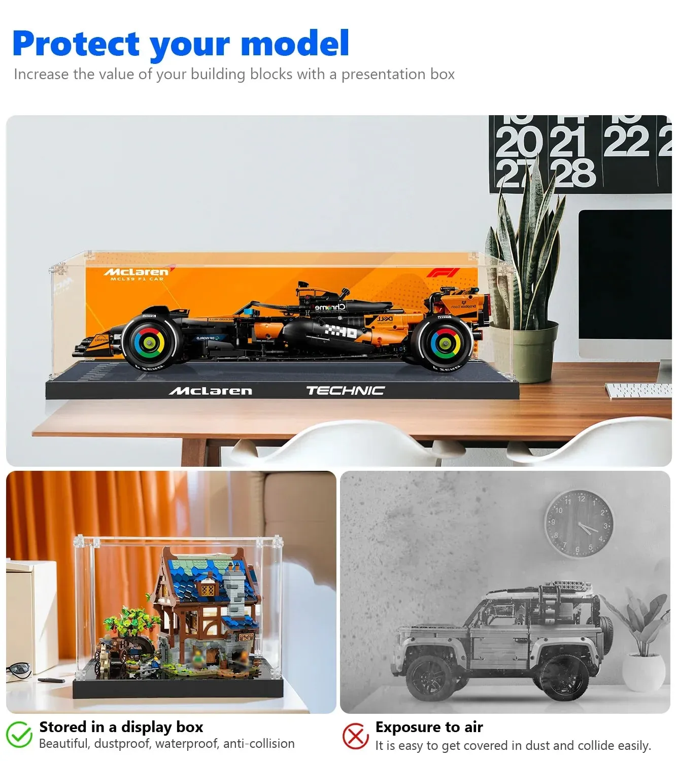 Premium eksponavimo dėžė, suderinama su LEGO® Technic™ McLaren MCL39 F1® Race Car 42228 — 17