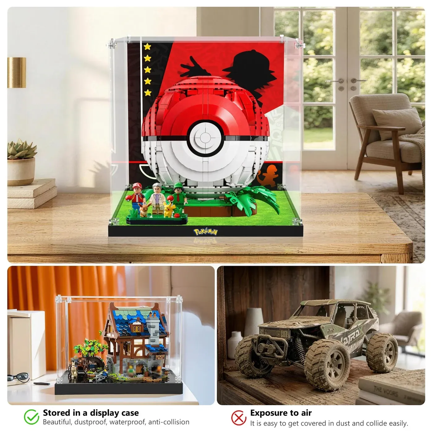 Akrilinė eksponavimo dėžė LEGO Pokémon Iconic Trainer Moments Poké Ball 72154 — 8