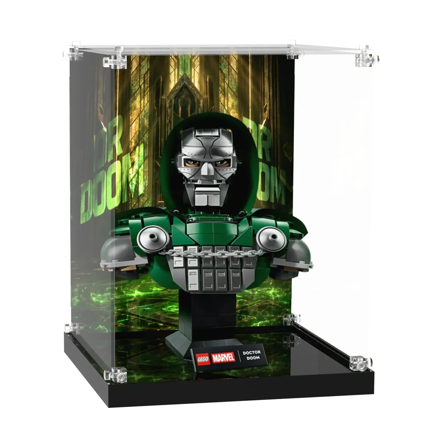 Acryl-Vitrine für LEGO Marvel Doctor Doom Bust 76345 — 3