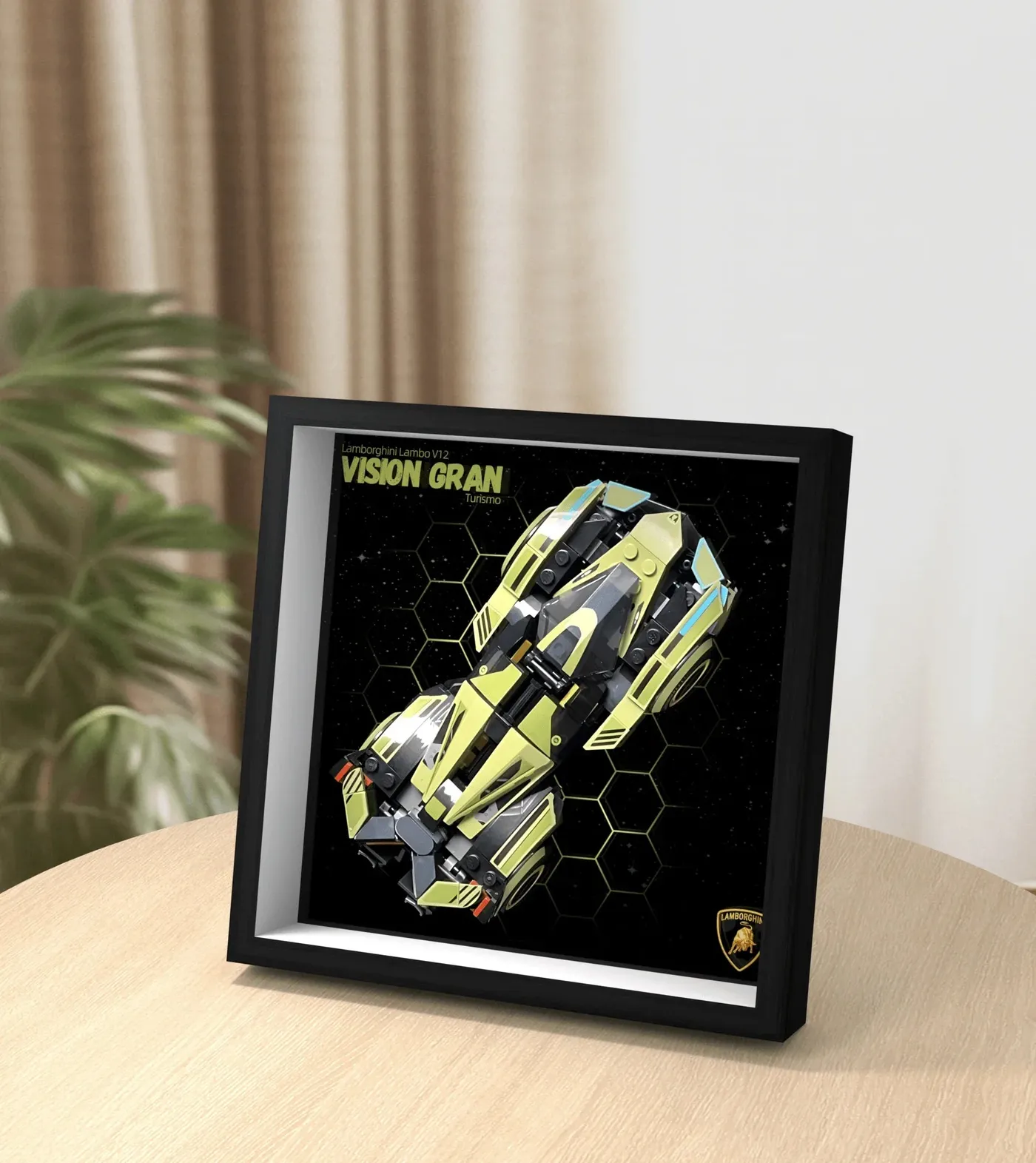 Auto-Displayrahmen für LEGO Speed Champions Lambo V12 Vision GT 76923
