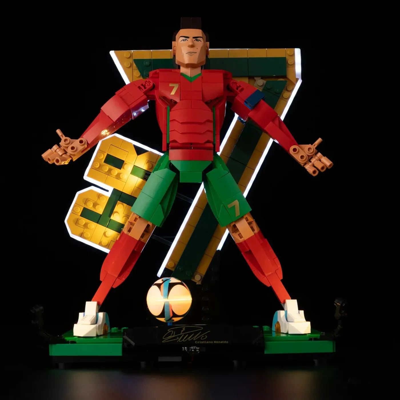 Premium apšvietimo rinkinys, suderinamas su LEGO® Editions Cristiano Ronaldo – Soccer Legend 43016 — 14