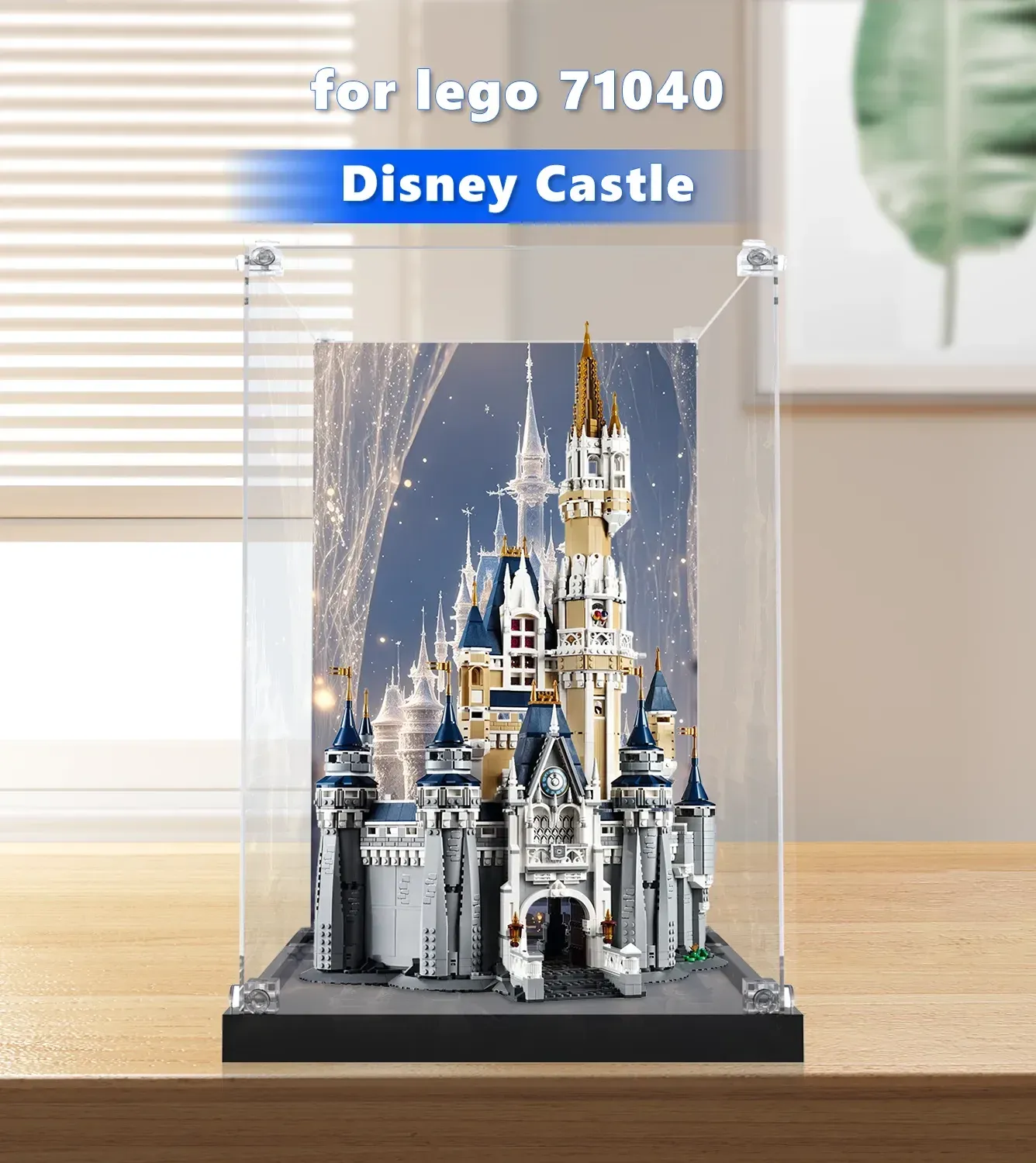 Akrylowa gablota ekspozycyjna premium do LEGO® The Disney Castle (71040) — 2