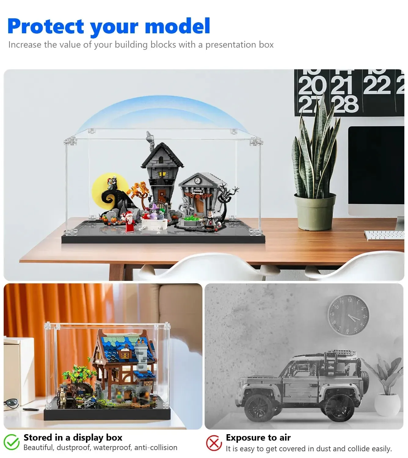 Display case for LEGO® Ideas Disney Tim Burton's The Nightmare Before Christmas 21351 — 3