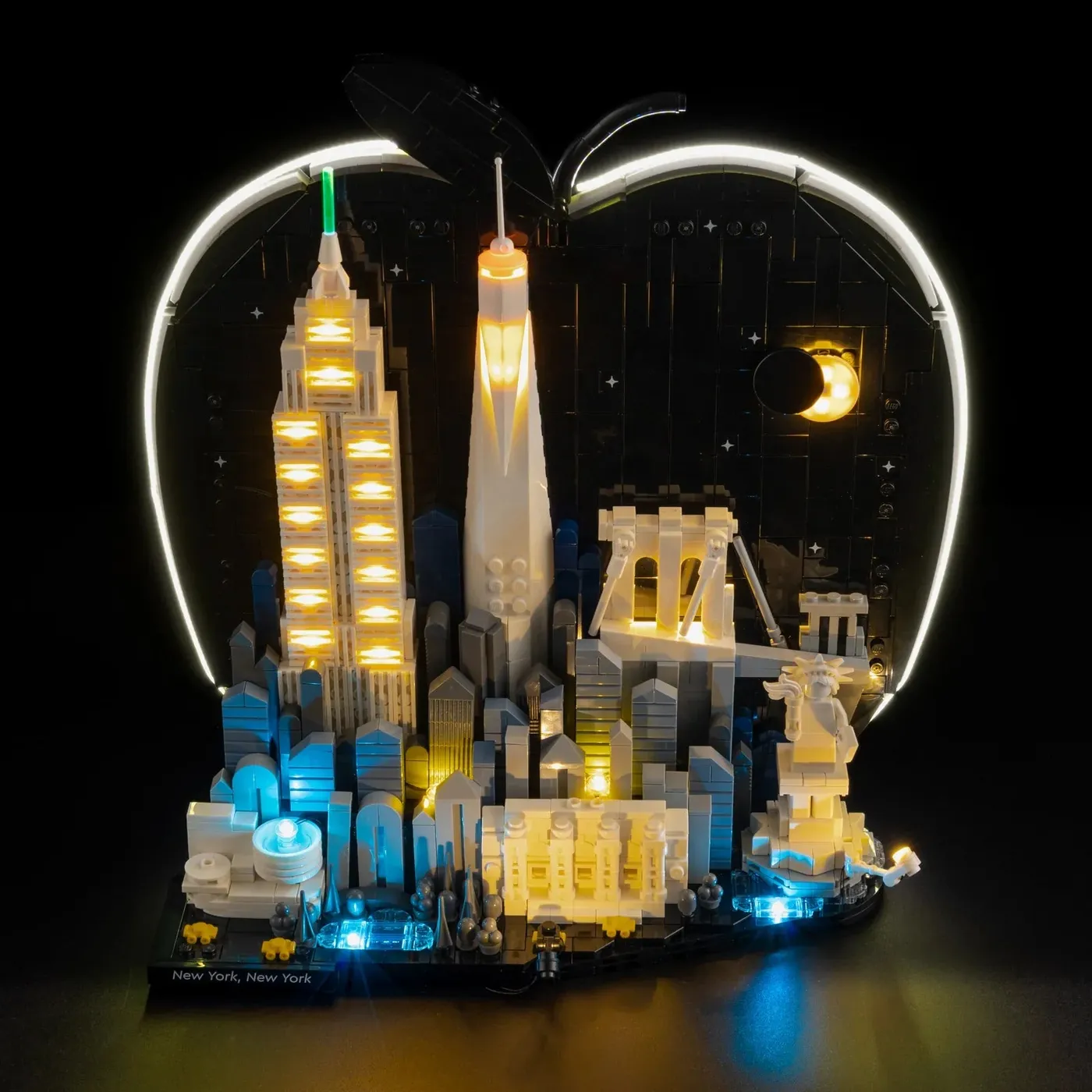 Premium-belysningskit kompatibelt med LEGO Architecture New York City – The Big Apple 21066 — 14