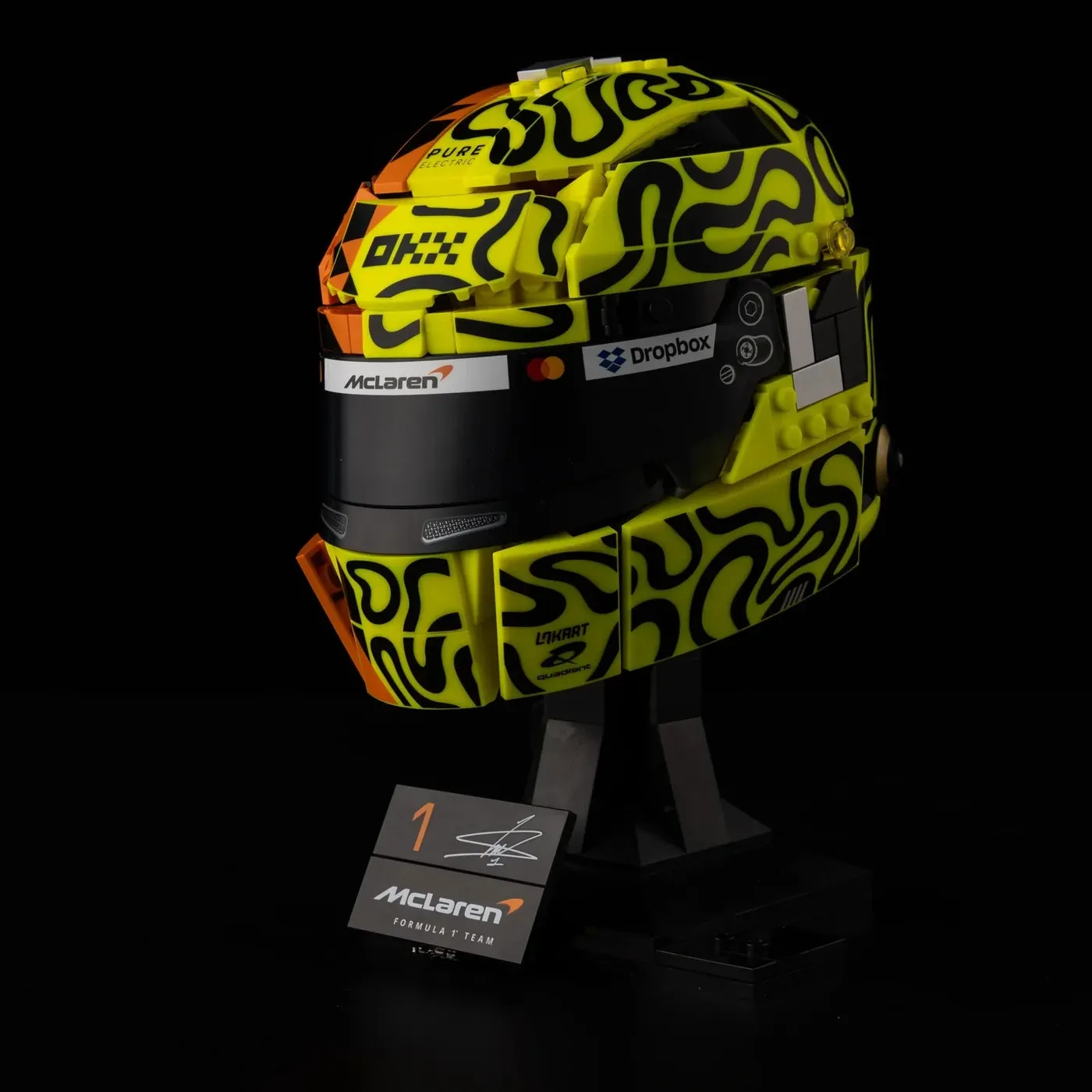 Premium belysningskit kompatibel med LEGO® Editions McLaren Mastercard F1® Team Lando Norris Helmet 43023 — 3