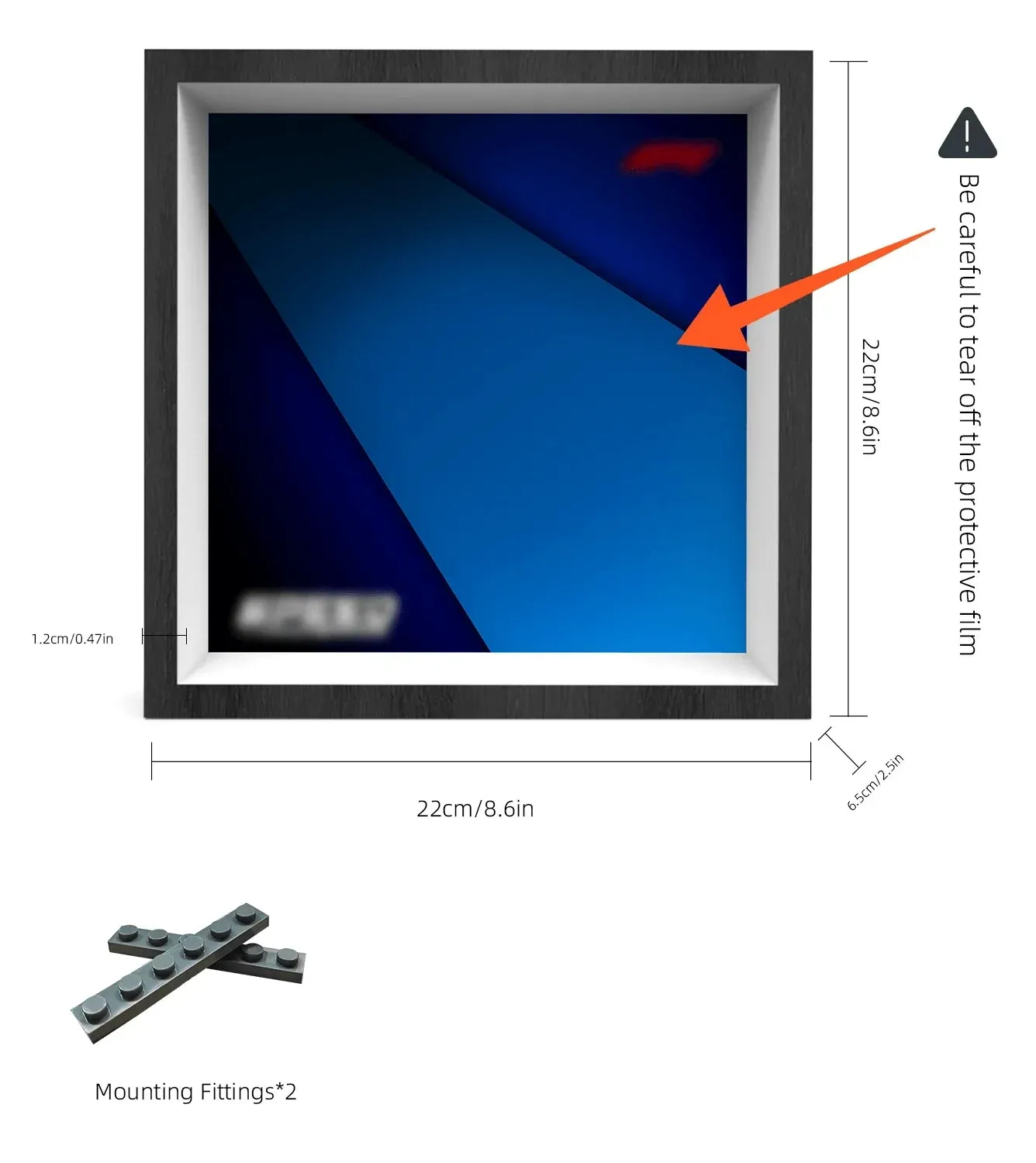 Auto-Wand-Displayrahmen für LEGO Williams F1 FW46 77249 — 2