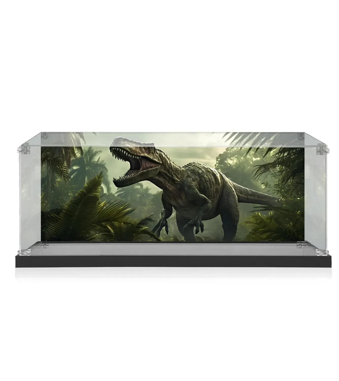 Premium Painted Acrylic Display Case for LEGO® Jurassic World™ Dinosaur Fossils: T. rex (76968)