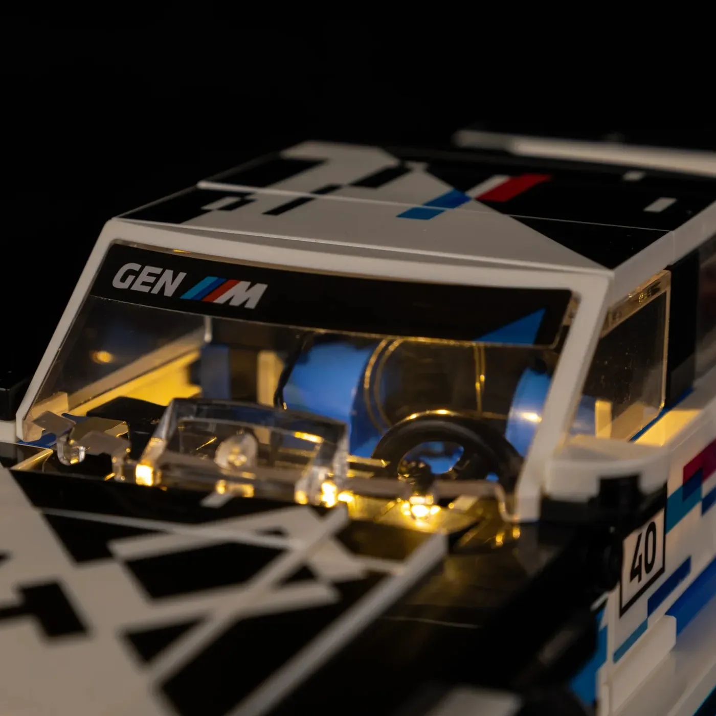 Premium-belysningskit kompatibelt med LEGO® Speed Champions BMW M3 (E30) 77263 — 14