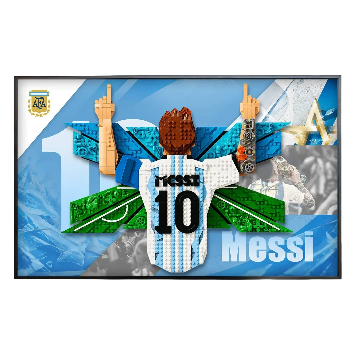 Sieninis eksponavimo rėmas LEGO® Editions Lionel Messi – Celebration 43018
