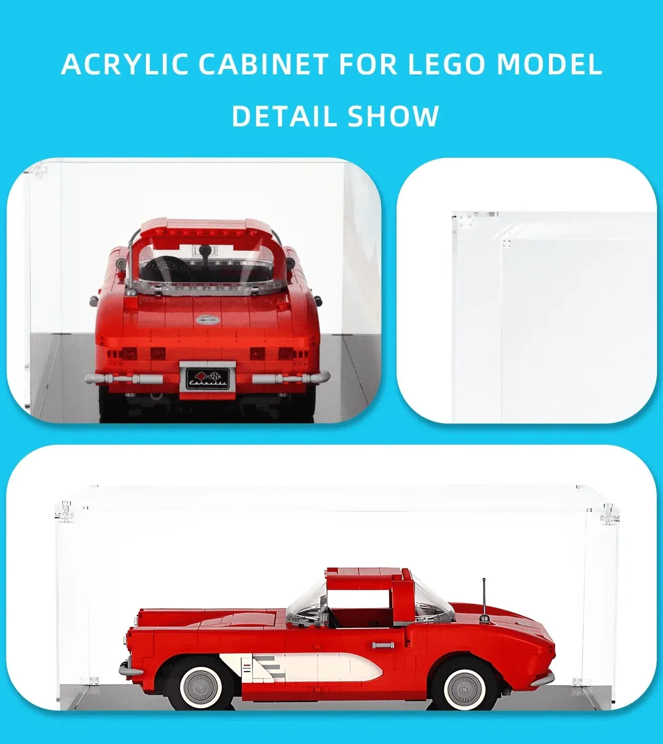 Gablota ekspozycyjna do LEGO Creator Chevrolet Corvette 10321 — 5