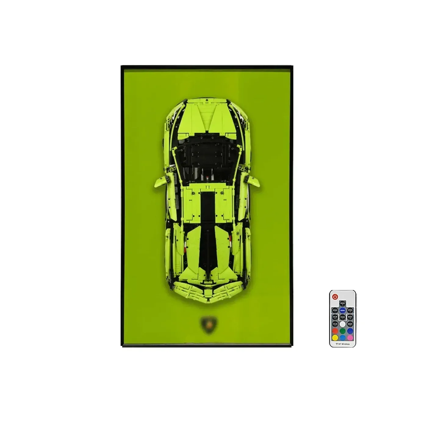 [Supercar Badge serija] Sieninis eksponavimo rėmas Lego Technic serijai (mastelis 1:8) 42083 42056 42143 42115 42172 — 18