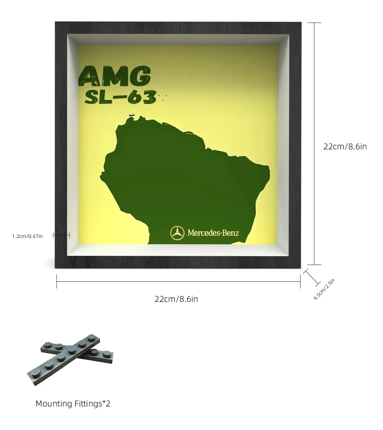 Display Car Frame for Lego Speed Champions Mercedes-AMG SL 63 76924 — 2