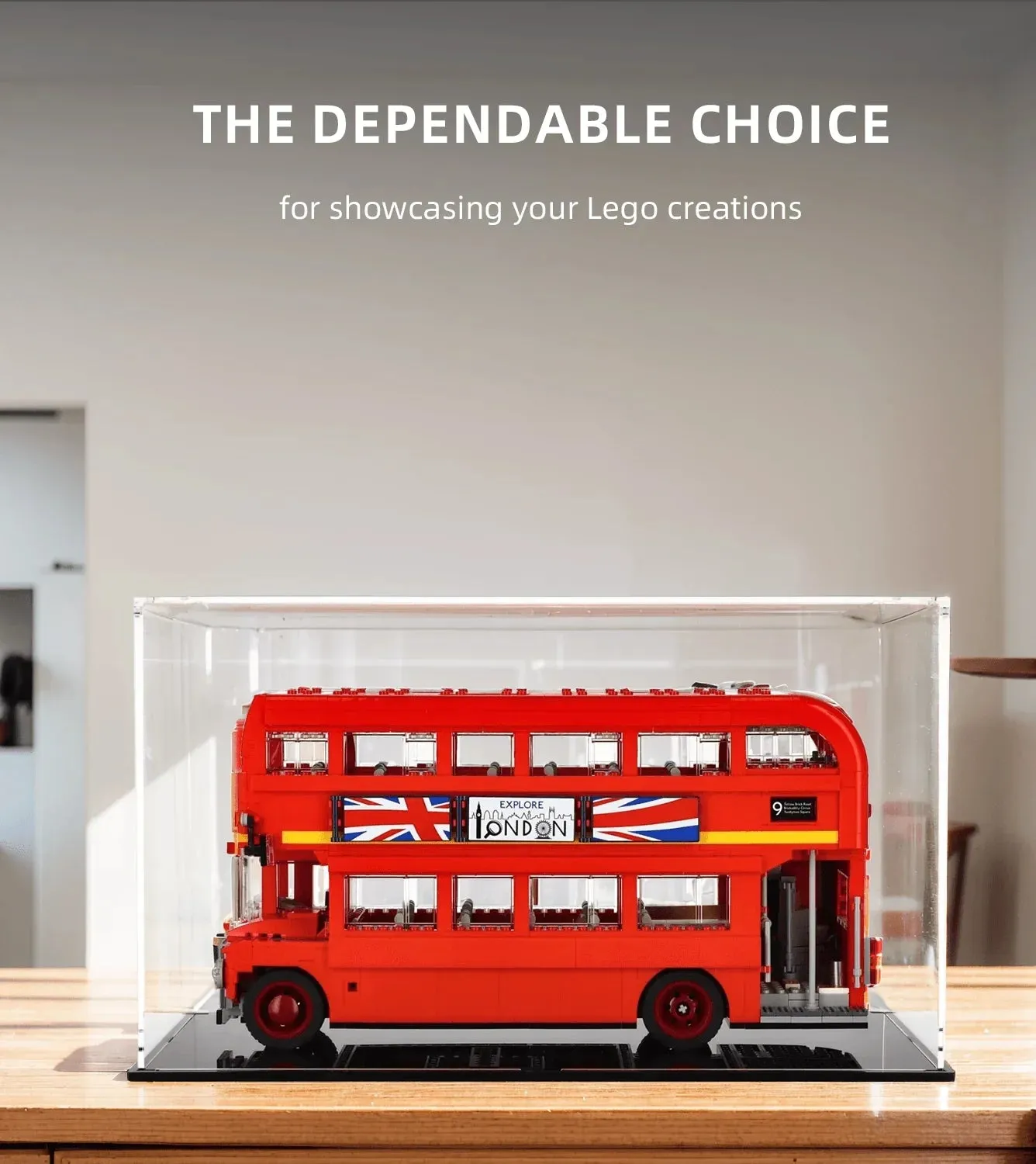 Vitrine für Lego London Bus 10258 — 3