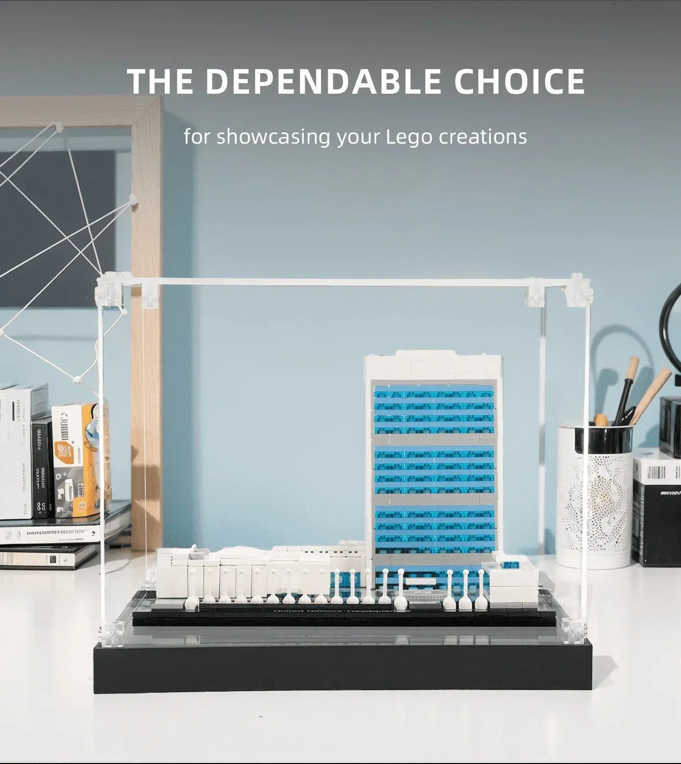 Display case for LEGO Architecture:United Nations Headquarters 21018 — 3