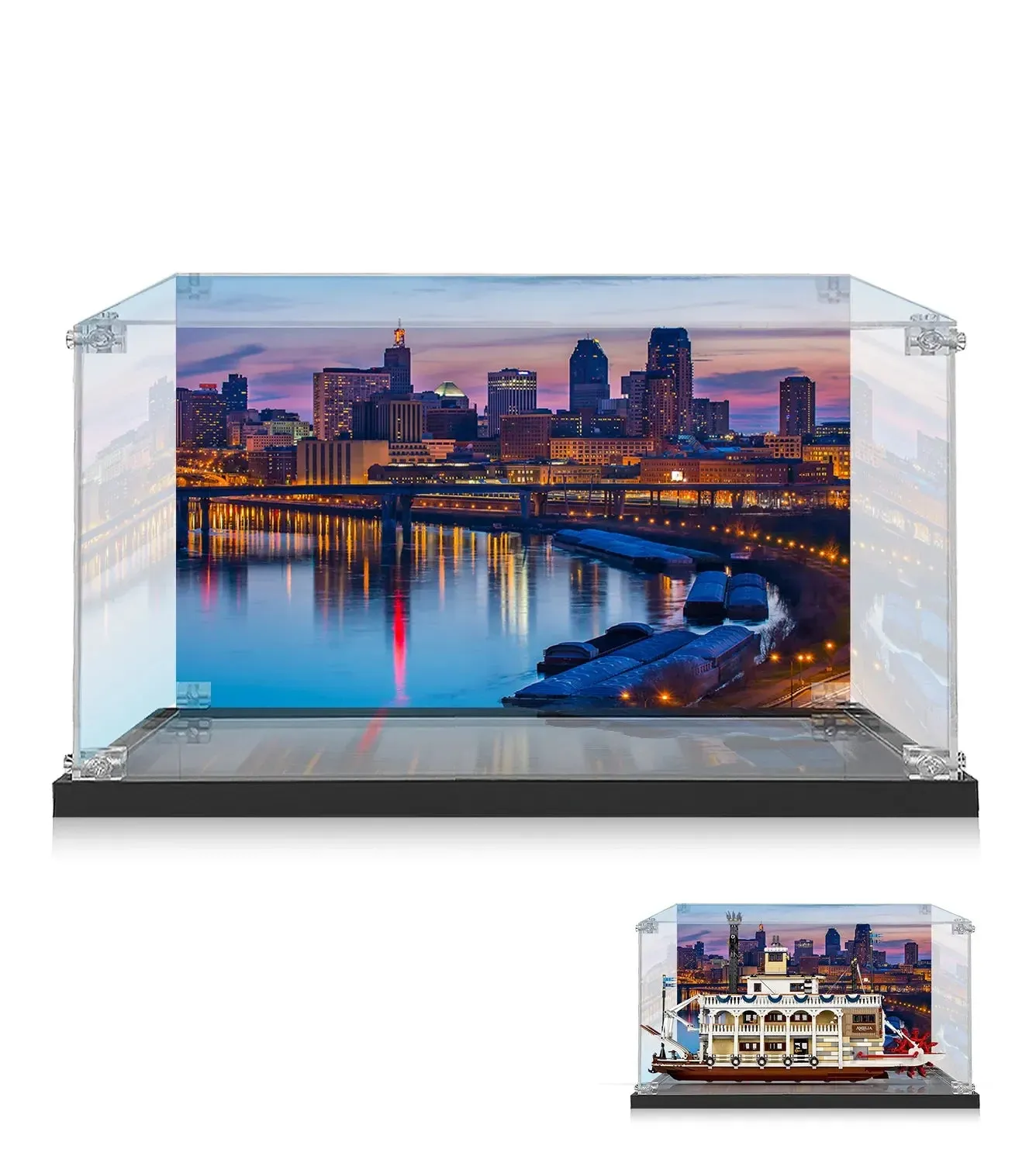 Vitrine für LEGO® Ideas River Steamboat 21356