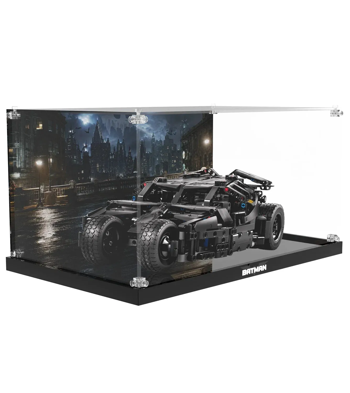 Display case for LEGO Batman™ Batmobile™ Tumbler 42239