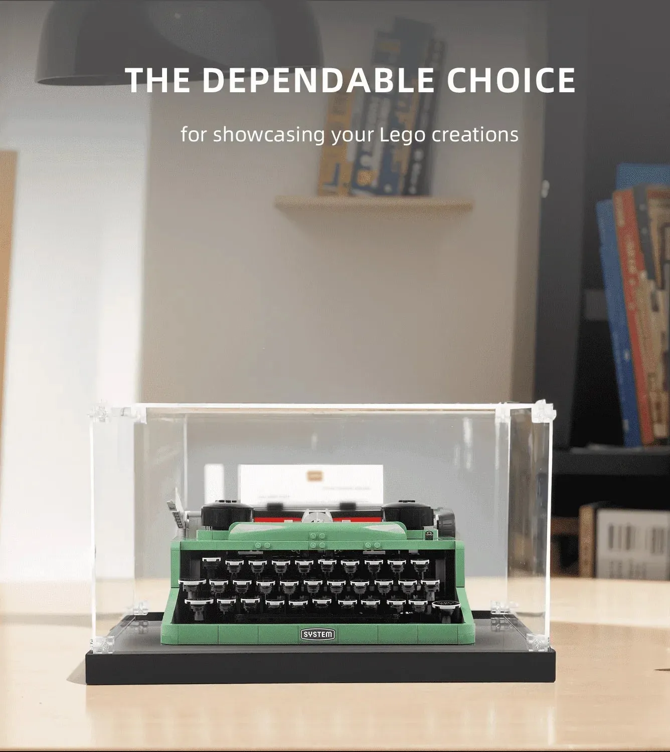 Vitrine für LEGO Ideas Typewriter 21327 — 2