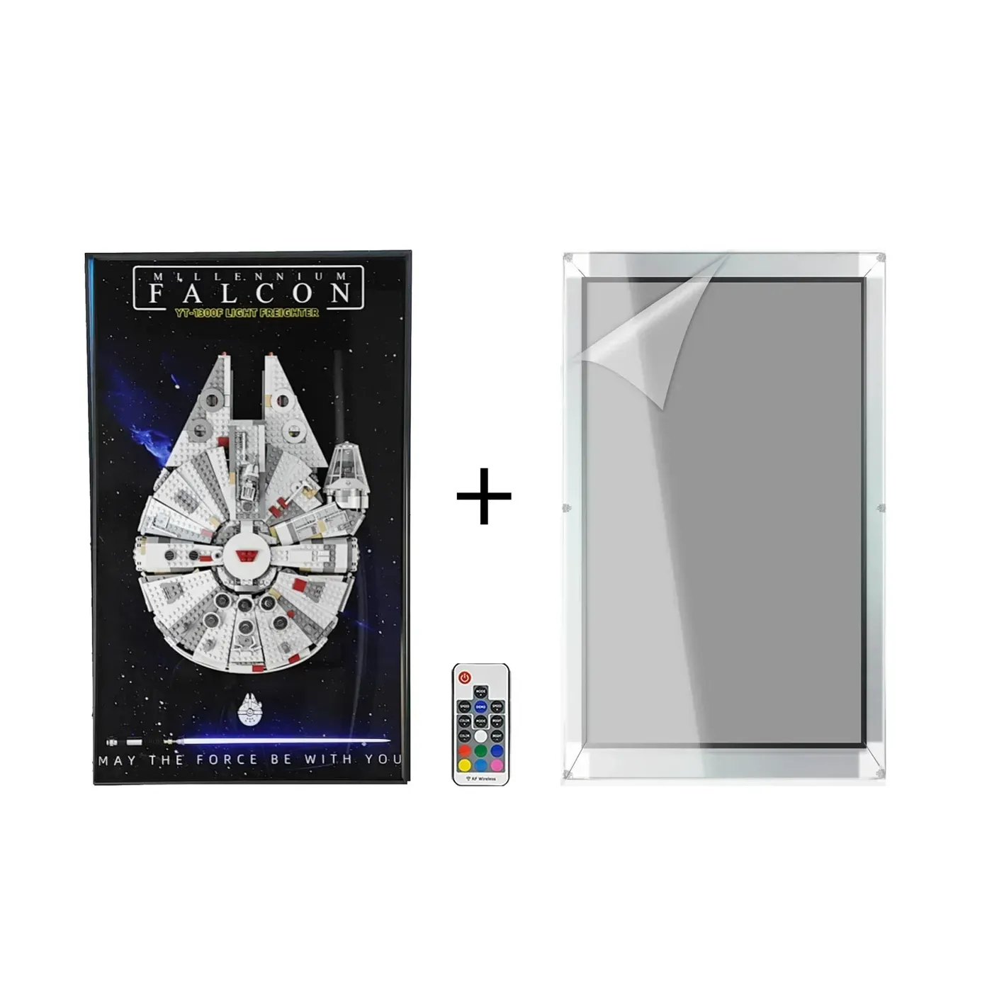 Wand-Displayrahmen für Lego 75257 Star Wars Millennium Falcon — 10