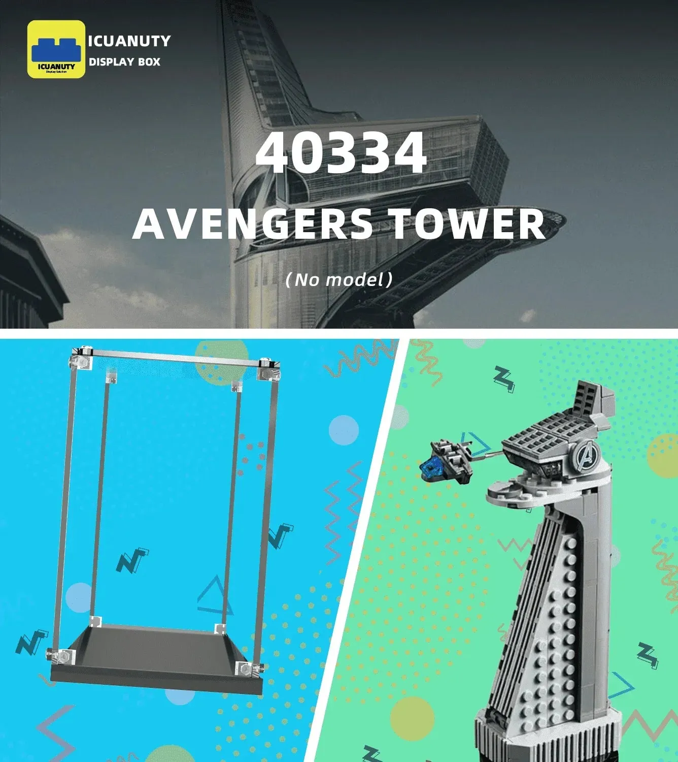 Gablota ekspozycyjna do LEGO Marvel Avengers Tower 40334 — 4