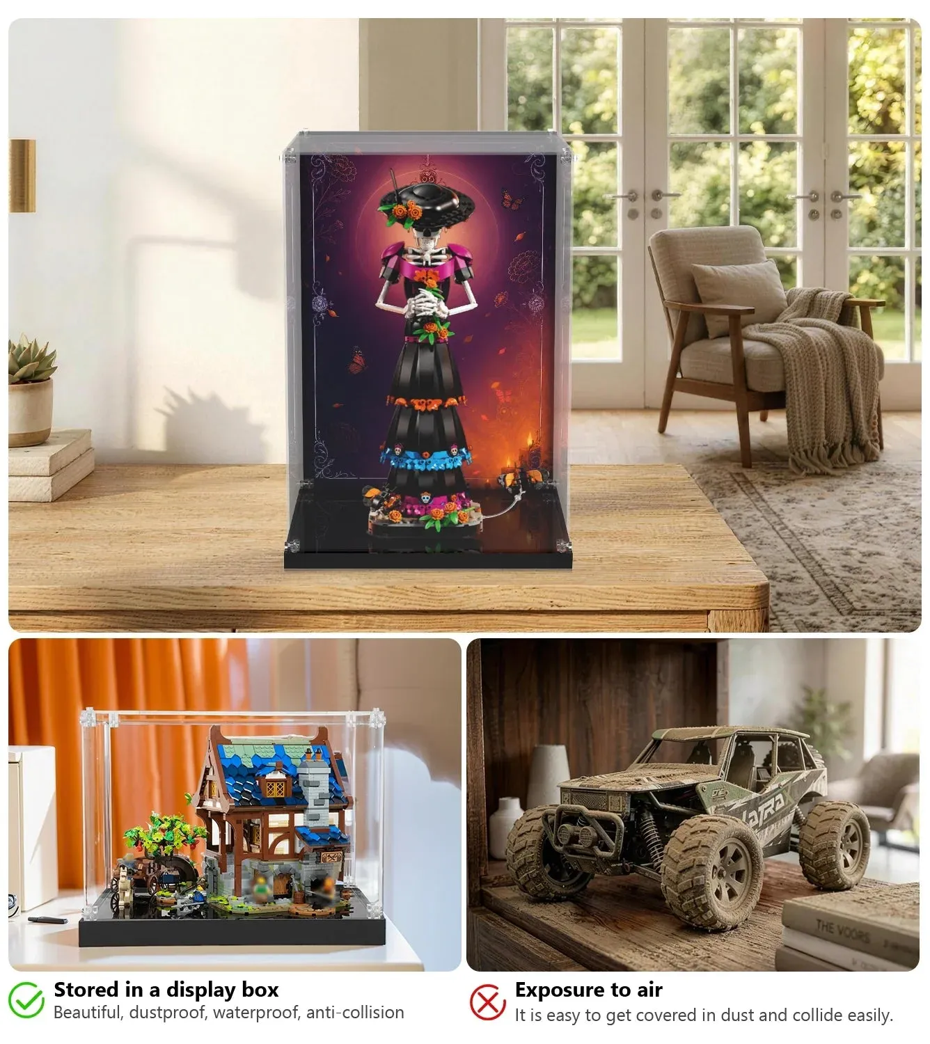 Display case for LEGO Ideas La Catrina 21372 — 6