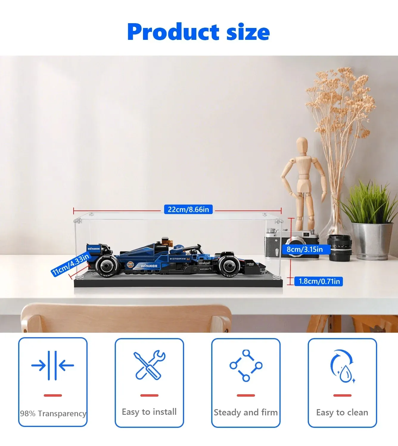 Eksponavimo dėžė LEGO Williams Racing FW46 F1 (mastelis 1:32) 77249 — 5