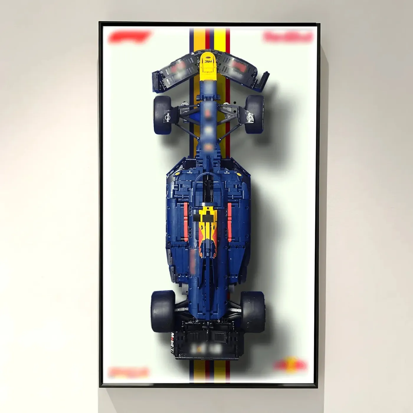 Wall display frame for LEGO Oracle Red Bull Racing RB20 F1 Car 42206 — 3