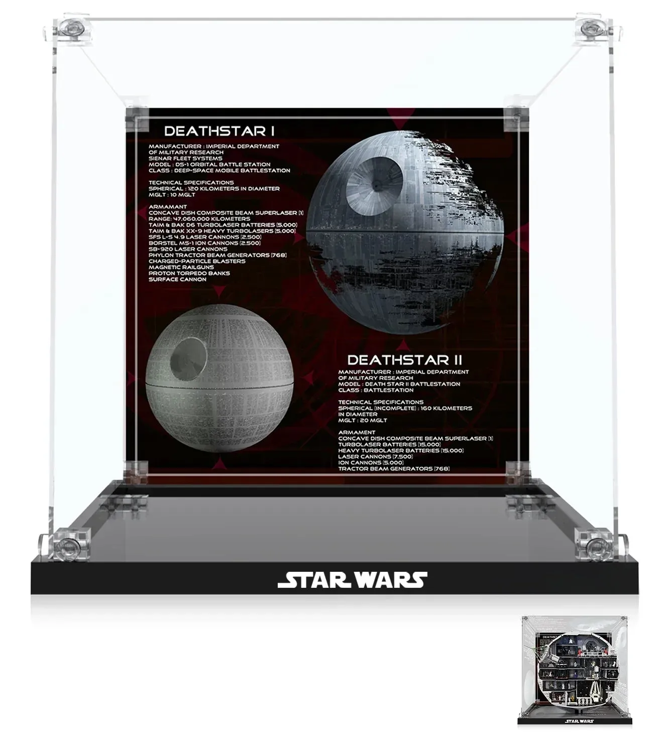 Premium-Acrylvitrine für LEGO® Star Wars™ Death Star™ 75419 — 6