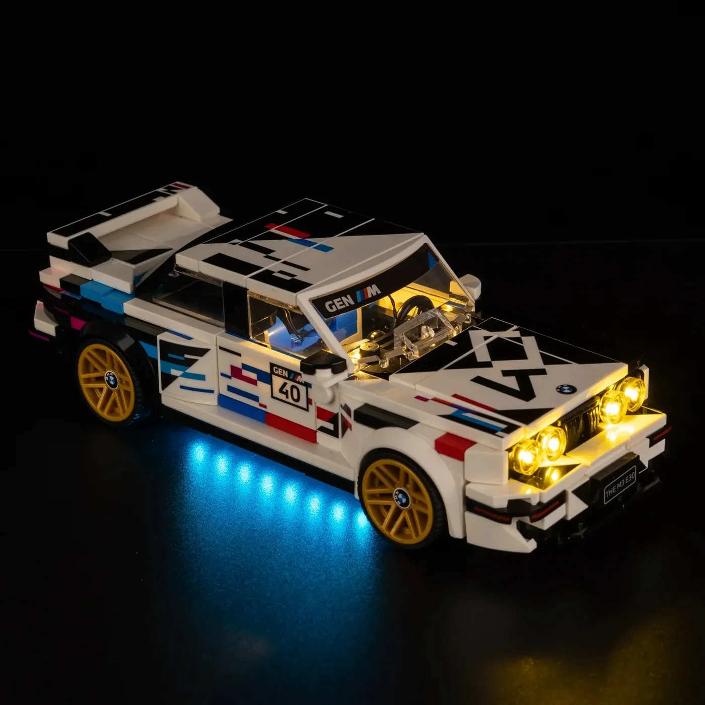 Premium-belysningskit kompatibelt med LEGO® Speed Champions BMW M3 (E30) 77263 — 9