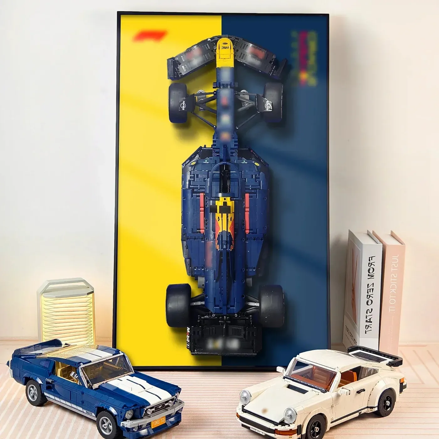 [Seria SplitBackdrop™] Ramka ścienna do samochodów F1 LEGO Technic — 6