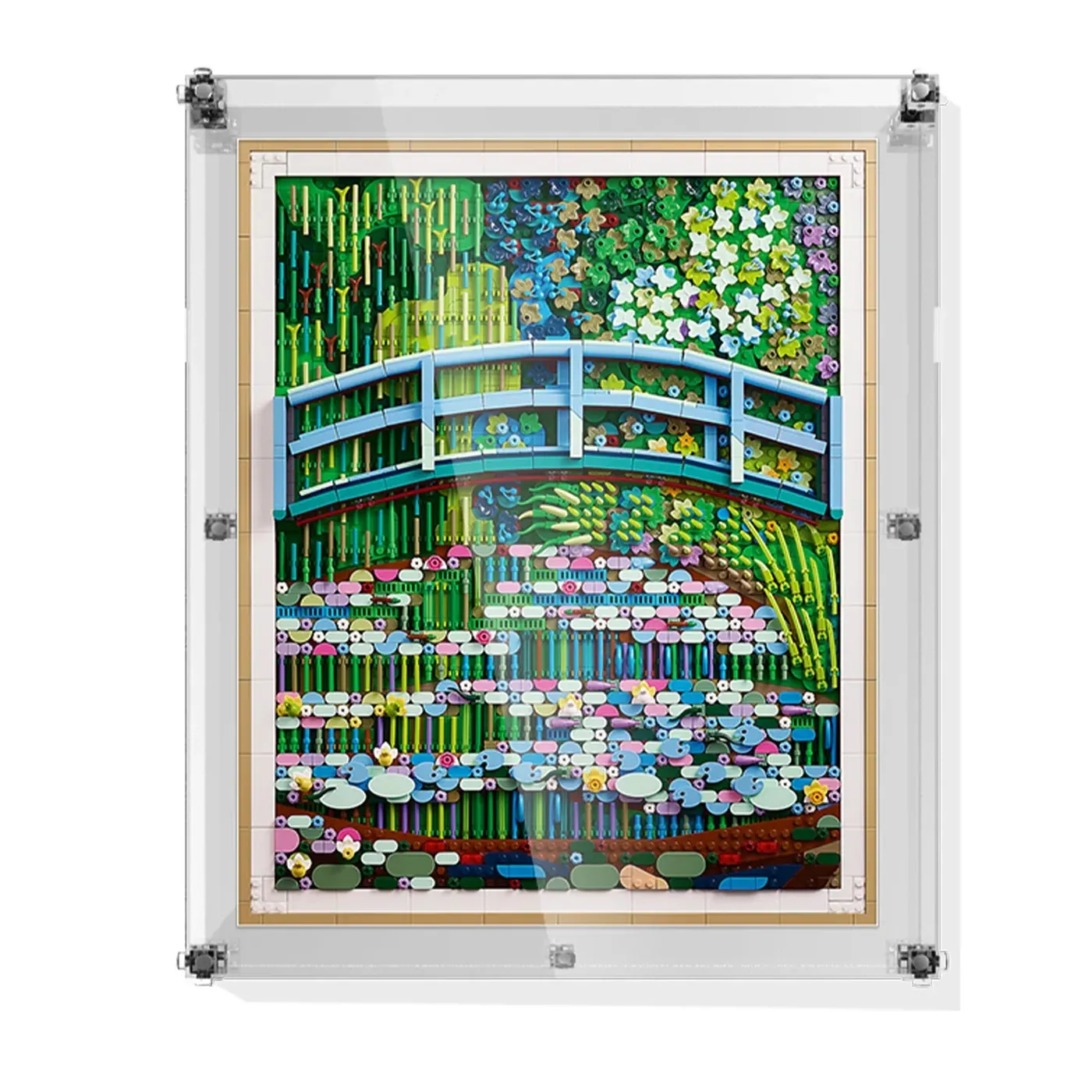 Vitrine kompatibel mit LEGO® Art Claude Monet – Bridge over a Pond of Water Lilies 31220