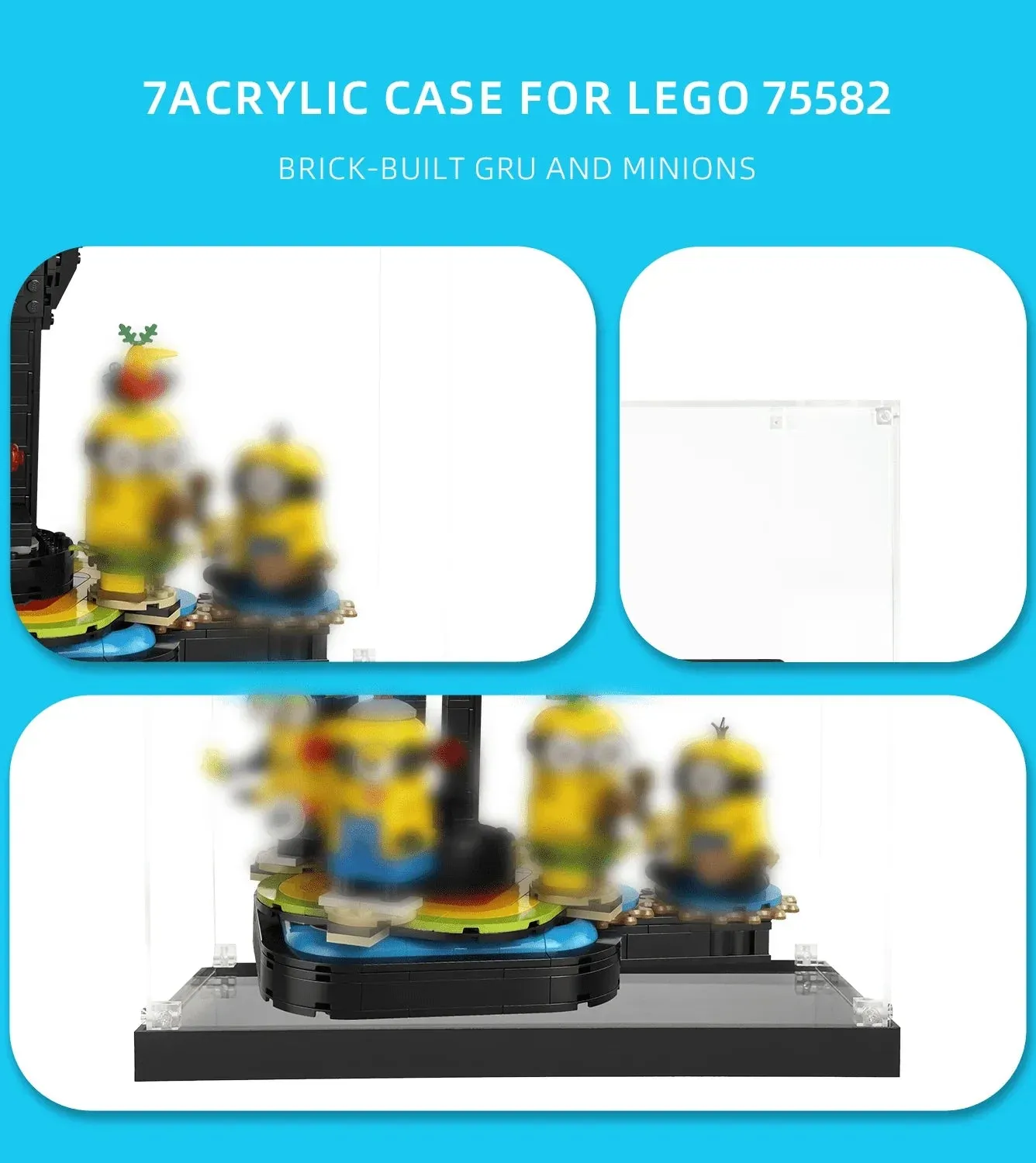 Display case for LEGO Gru and Minions 75582 — 4