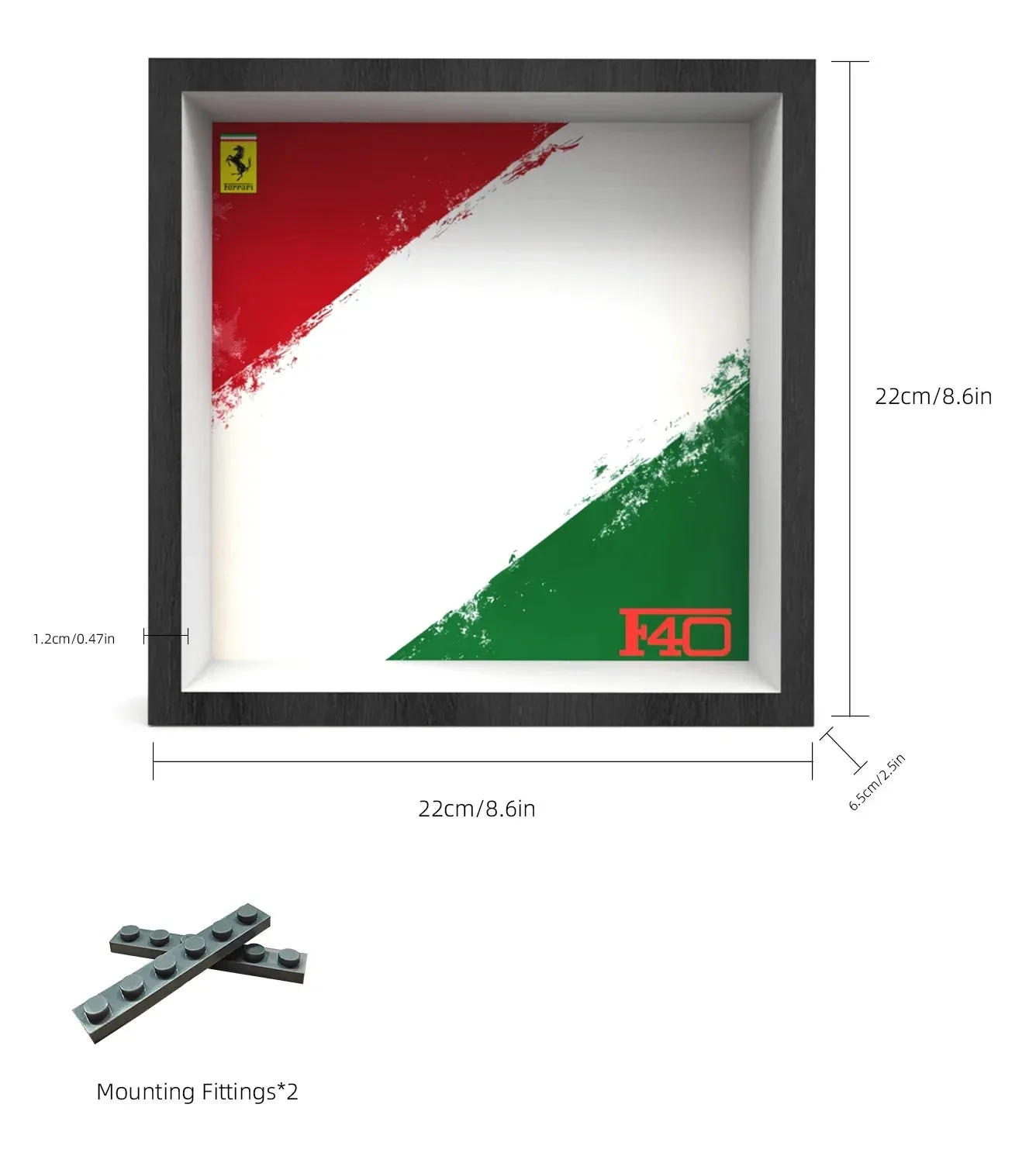 Ramka ekspozycyjna do samochodu LEGO Speed Champions 2024 Ferrari F40 76934 — 2