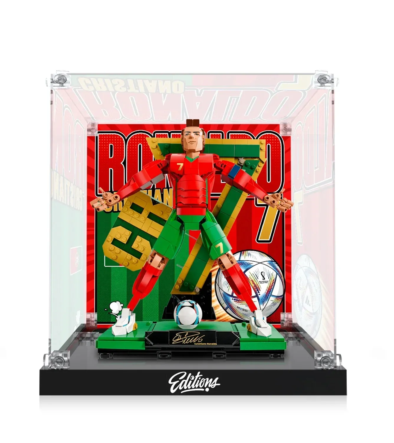 Display Case for LEGO® Cristiano Ronaldo – Soccer Legend 43016