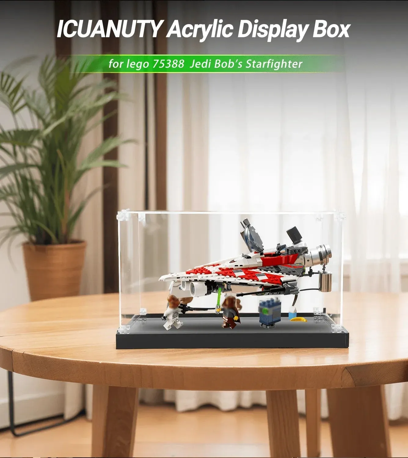 Display Case for LEGO Star Wars Jedi Bob's Starfighter 75388 — 3