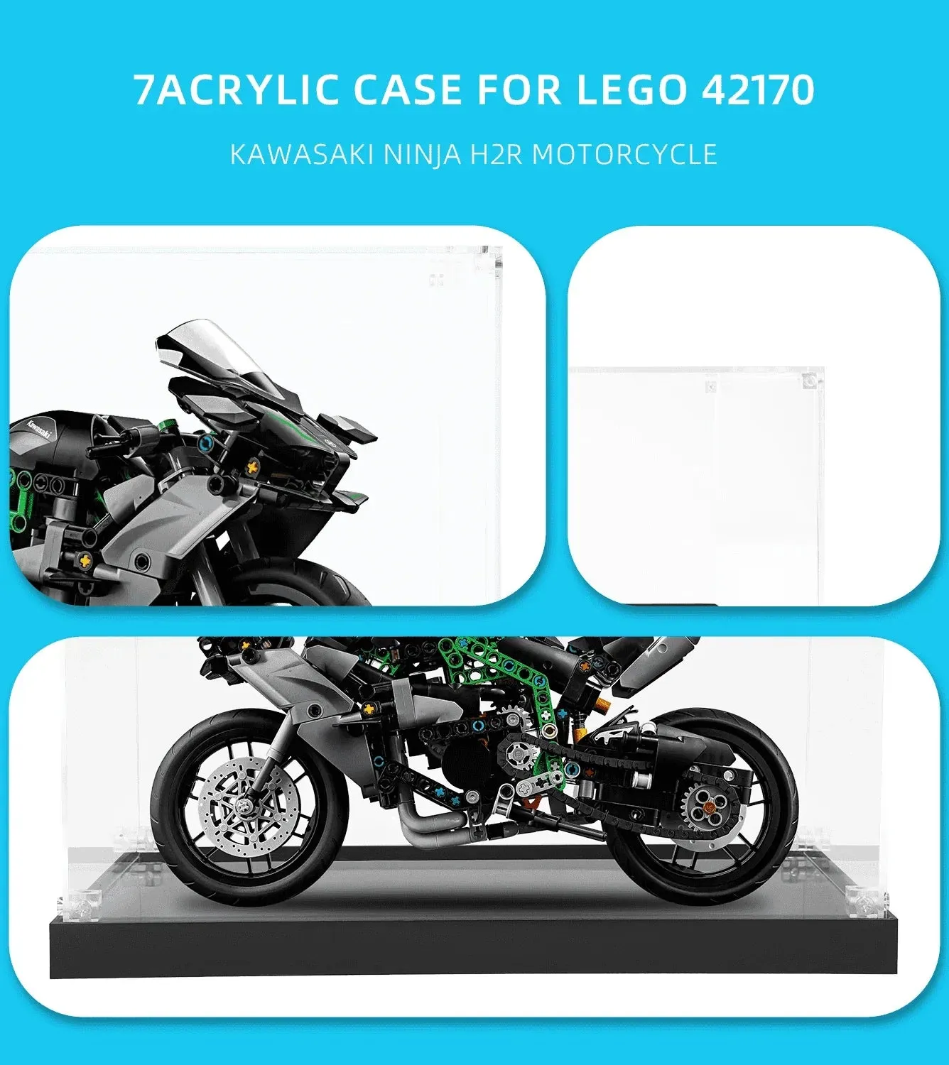 Vitrine für LEGO Kawasaki Ninja H2R Motorcycle 42170 — 4