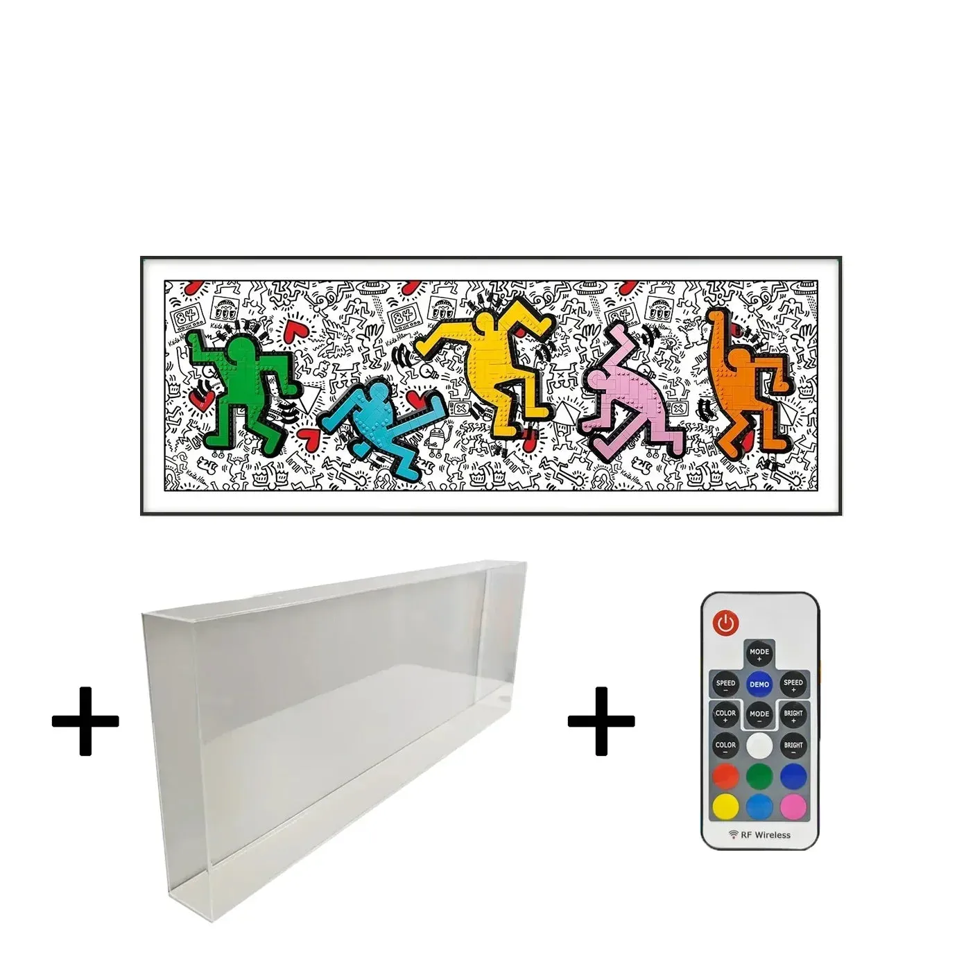 Wall display frame for LEGO Art Keith Haring – Dancing Figures 31216 — 10