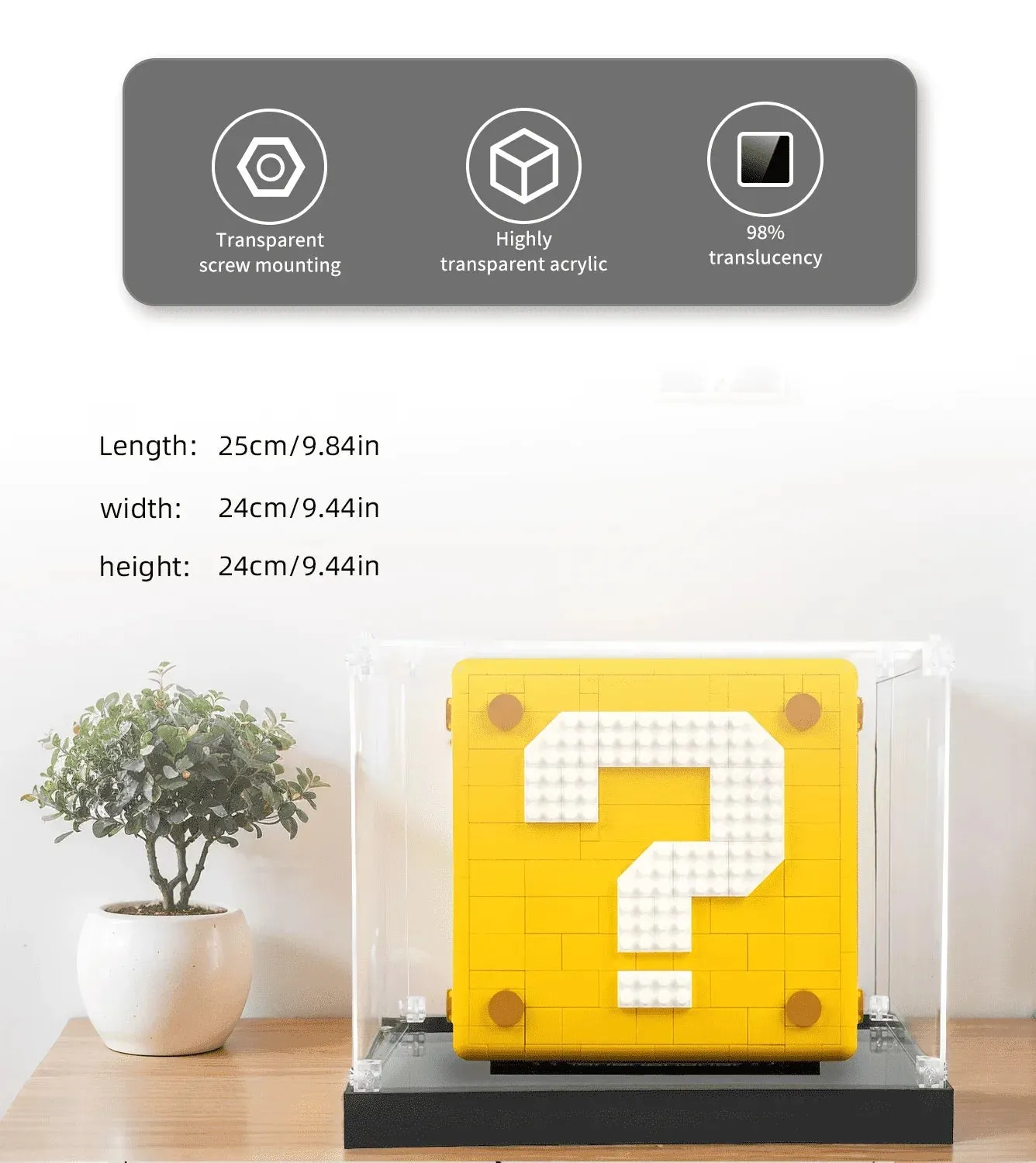 Vitrine für LEGO Super Mario 64 Question Mark 71395 — 5